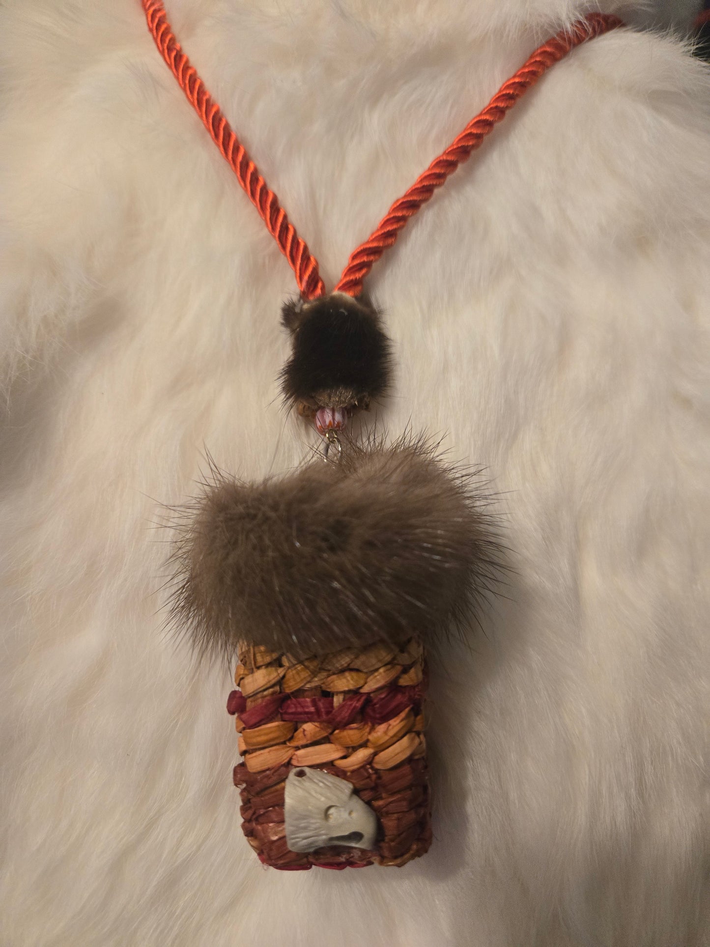 Handwoven Cedar Pendant