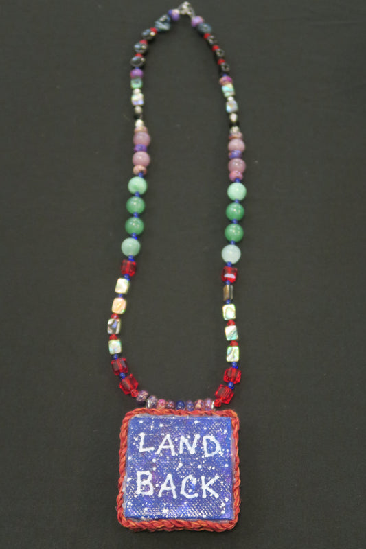 Landback semi-precious stone necklace