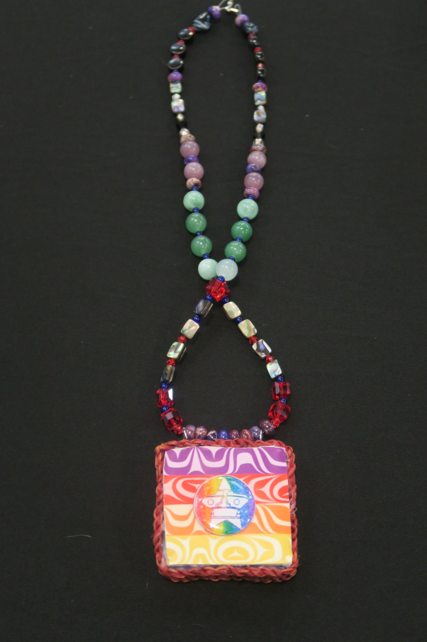 Landback semi-precious stone necklace